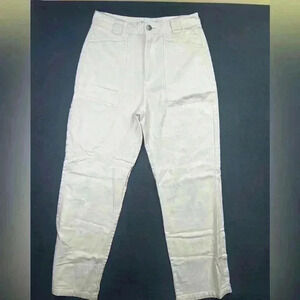 Zara Front Pocket Pants Womens 8 100% Cotton Super soft Flowy cute 0477